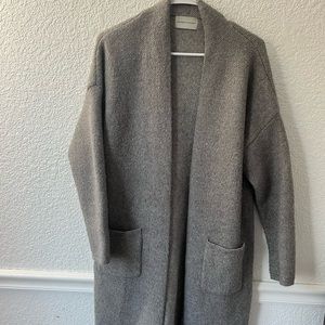 Long grey cardigan